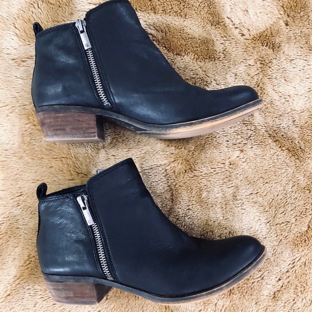 Black ankle boots
